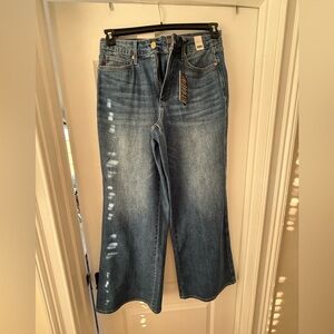 Judy Blue retro wide legged high waisted jeans.   NWT.  SIZE 14W